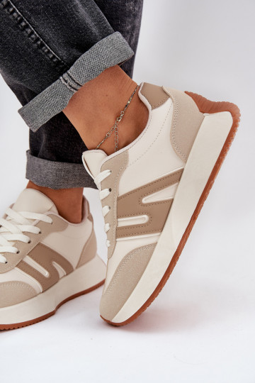 tenisky  s platformou béžové Emidi 2