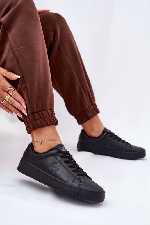  Ležérní obuv z ekologické kůže Big Star NN274576 Černé