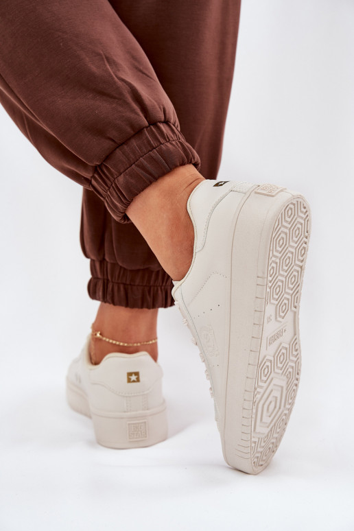  Ležérní obuv z ekologické kůže Big Star NN274578 béžové