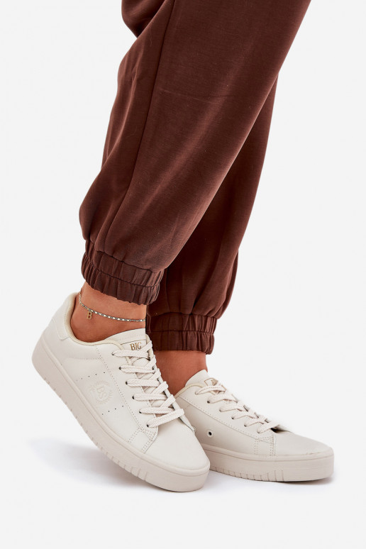  Ležérní obuv z ekologické kůže Big Star NN274578 béžové