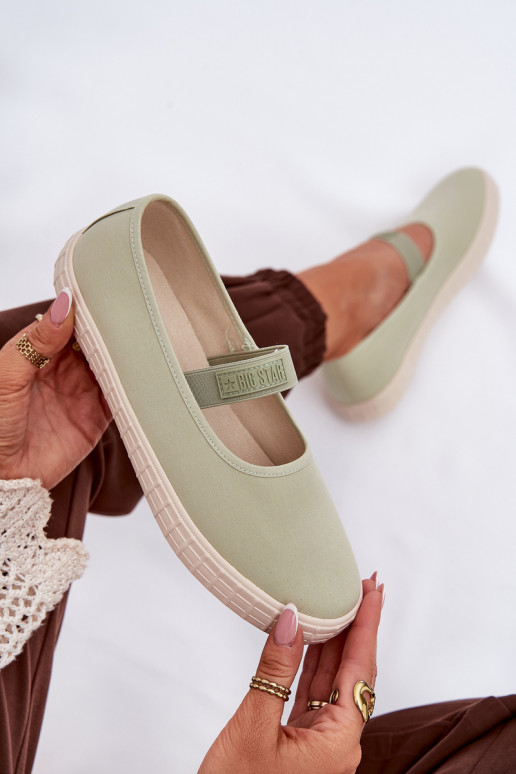 Dámská obuv Big Star NN274604 světle zelená