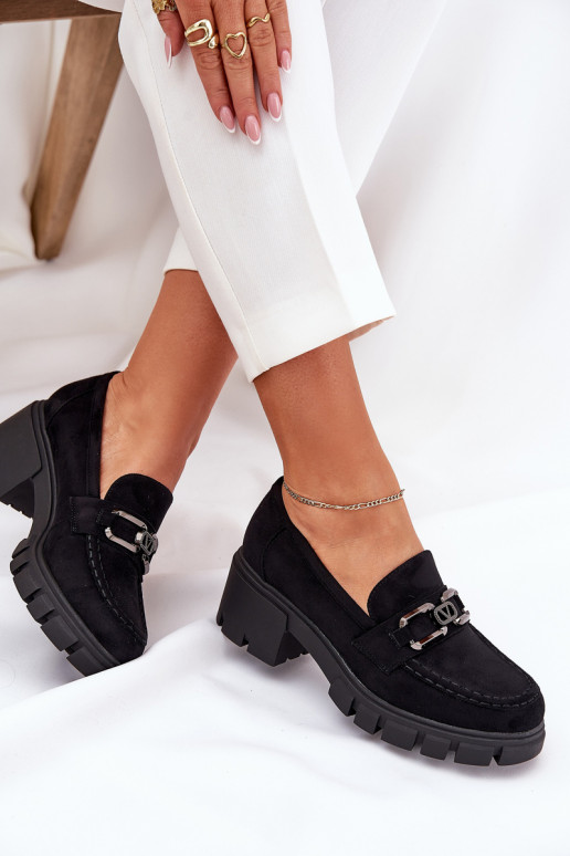 z eko semišeowe boty  s ornamenty Vinceza 39921 Černé z eko semišeowe boty  s ornamenty Vinceza 39921 Černé