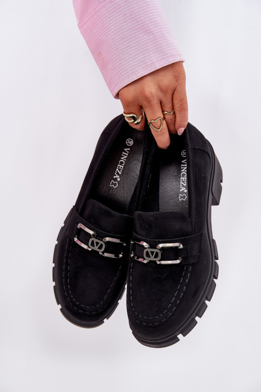 z eko semišeowe boty  s ornamenty Vinceza 39921 Černé z eko semišeowe boty  s ornamenty Vinceza 39921 Černé