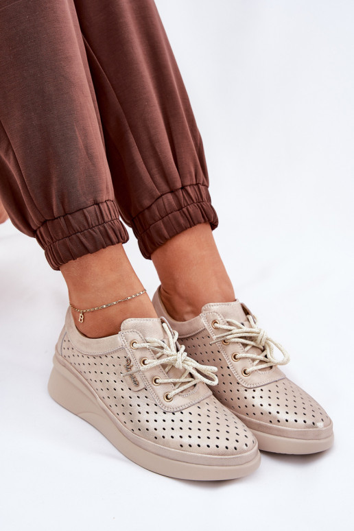 Dámská obuv pro volný čas Sportovní styl boty zlaté barvy Brumia Dámská obuv pro volný čas Sportovní styl boty zlaté barvy Brumia