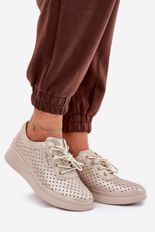 Dámská obuv pro volný čas Sportovní styl boty zlaté barvy Brumia Dámská obuv pro volný čas Sportovní styl boty zlaté barvy Brumia