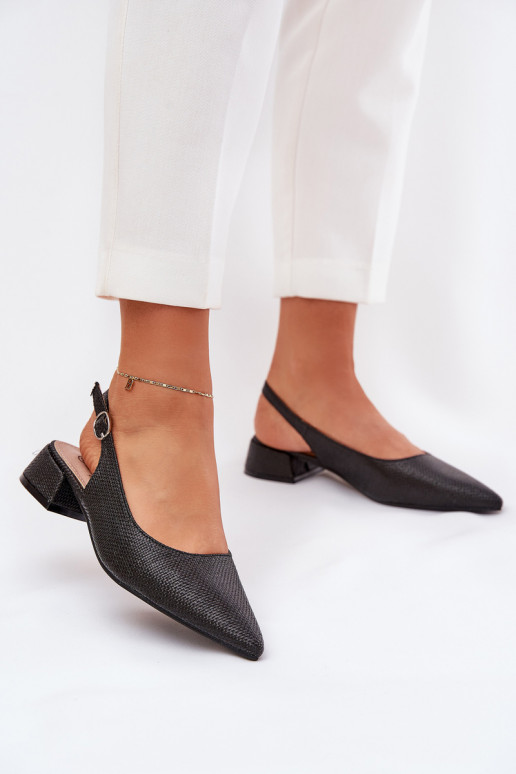 vzorované sandály  Na m Obcasie Černé Jorela vzorované sandály  Na m Obcasie Černé Jorela