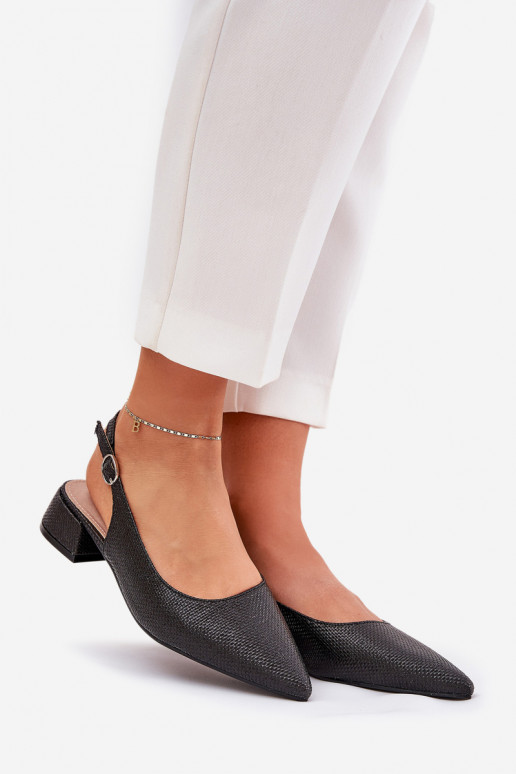 vzorované sandály  Na m Obcasie Černé Jorela vzorované sandály  Na m Obcasie Černé Jorela