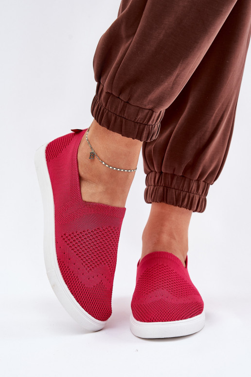  Tenisky Slip-on Big Star FF274A605 růžová