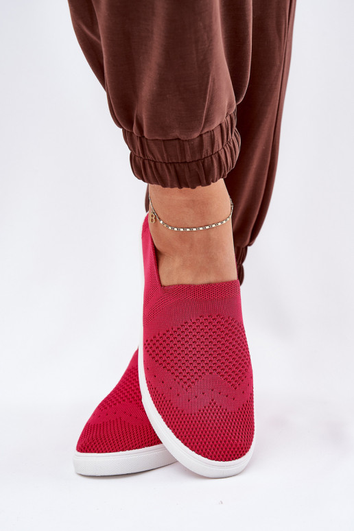  Tenisky Slip-on Big Star FF274A605 růžová