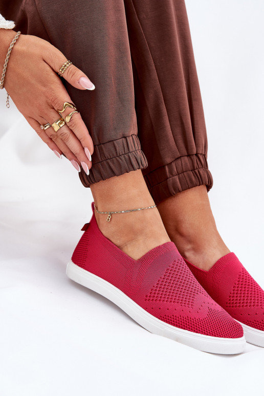  Tenisky Slip-on Big Star FF274A605 růžová