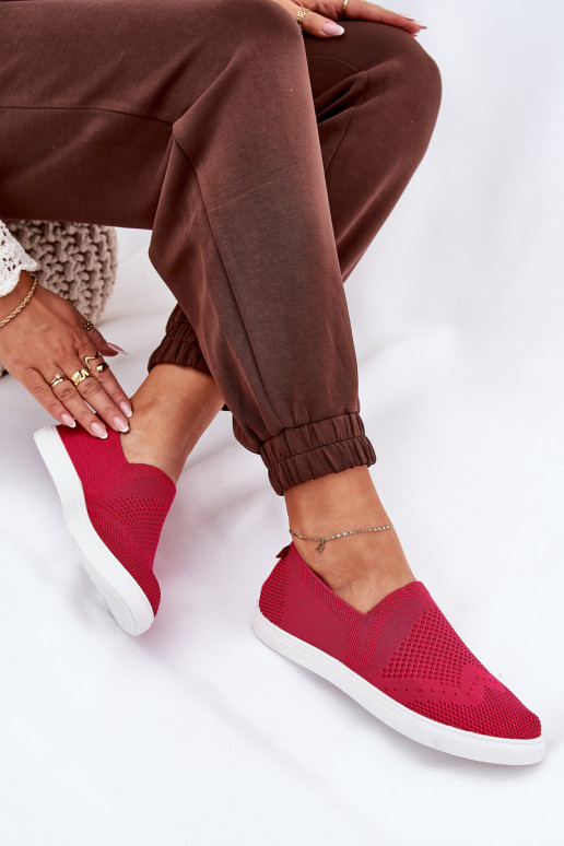  Tenisky Slip-on Big Star FF274A605 růžová