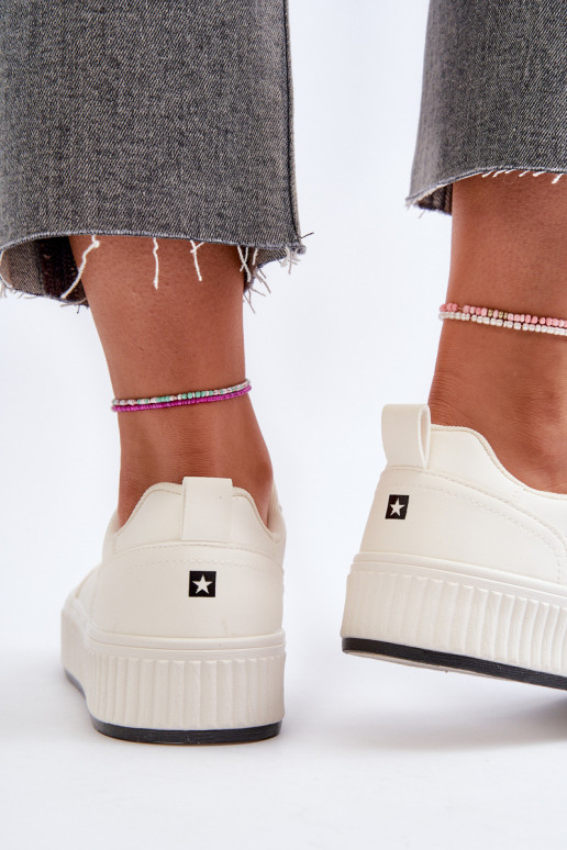 Tenisky  s platformou Big Star NN274254 bílé Tenisky  s platformou Big Star NN274254 bílé