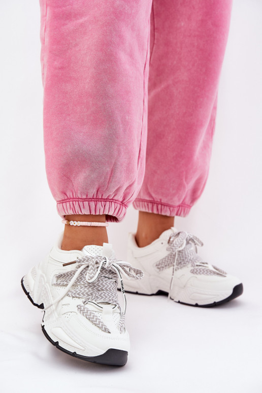 Tenisky tenisky  Z Podwójnym m bílé Efobell Tenisky tenisky  Z Podwójnym m bílé Efobell