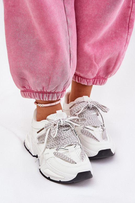 Tenisky tenisky  Z Podwójnym m bílé Efobell Tenisky tenisky  Z Podwójnym m bílé Efobell