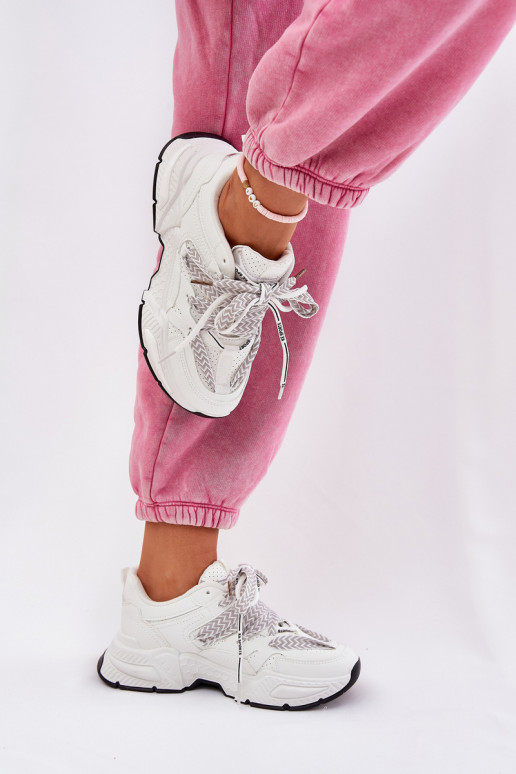 Tenisky tenisky  Z Podwójnym m bílé Efobell Tenisky tenisky  Z Podwójnym m bílé Efobell