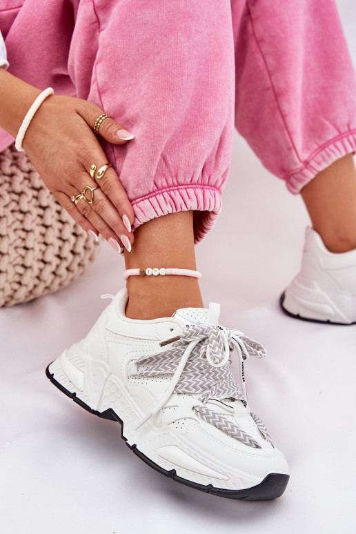 Tenisky tenisky  Z Podwójnym m bílé Efobell Tenisky tenisky  Z Podwójnym m bílé Efobell