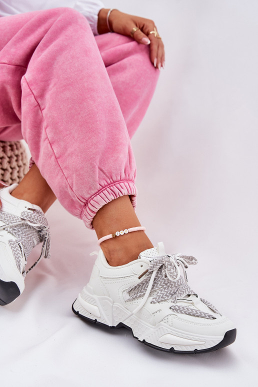 Tenisky tenisky  Z Podwójnym m bílé Efobell Tenisky tenisky  Z Podwójnym m bílé Efobell