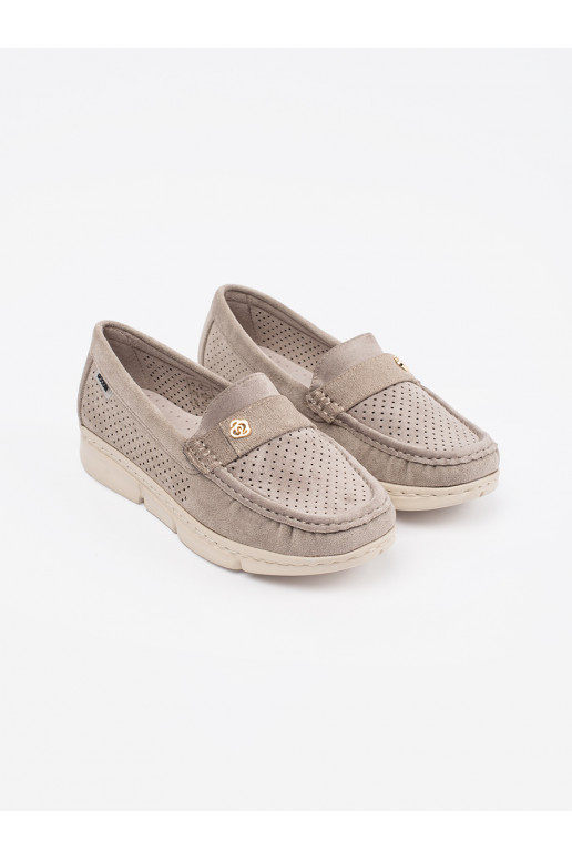 béžové  mokasíny ze m elementem béžové  mokasíny ze m elementem