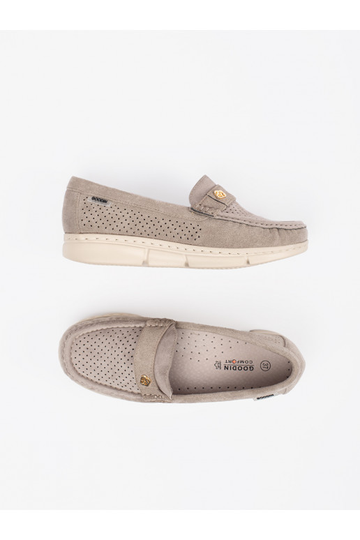 béžové  mokasíny ze m elementem béžové  mokasíny ze m elementem