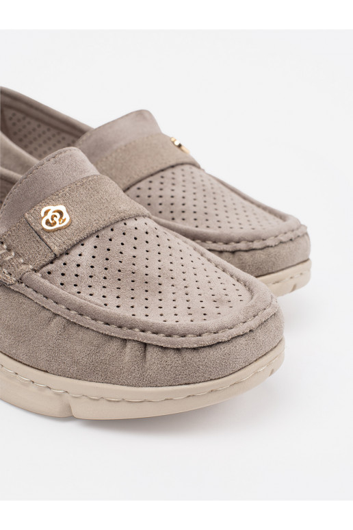 béžové  mokasíny ze m elementem béžové  mokasíny ze m elementem