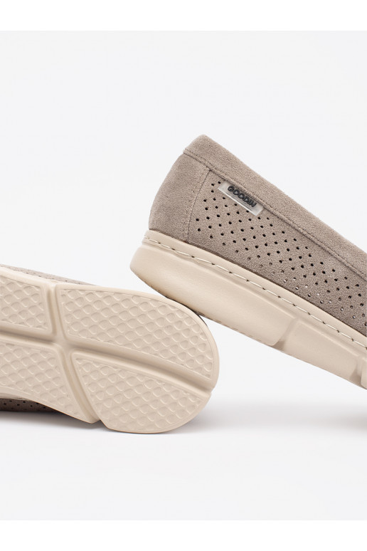 béžové  mokasíny ze m elementem béžové  mokasíny ze m elementem