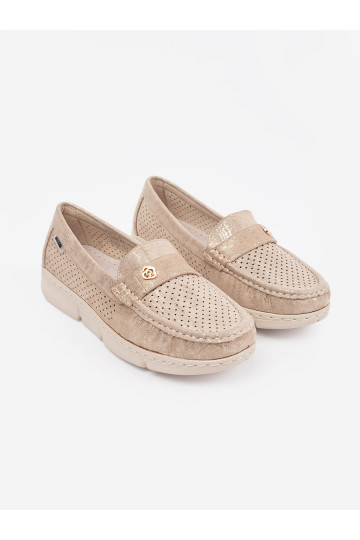 béžové  mokasíny ze m elementem 2