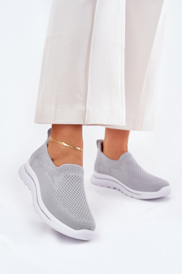  Tenisky  Slip-on vzor šedá Adiora 2