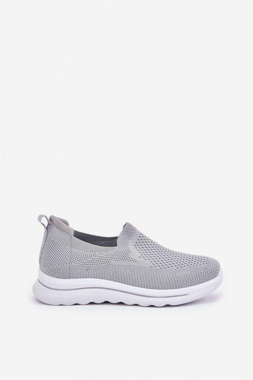  Tenisky  Slip-on vzor šedá Adiora