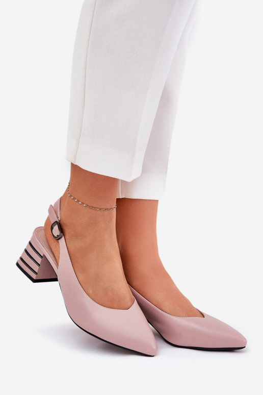Dámské sandály s podpatky Ze Szpiczastymi Noskami Vinceza 62217 růžová Dámské sandály s podpatky Ze Szpiczastymi Noskami Vinceza 62217 růžová
