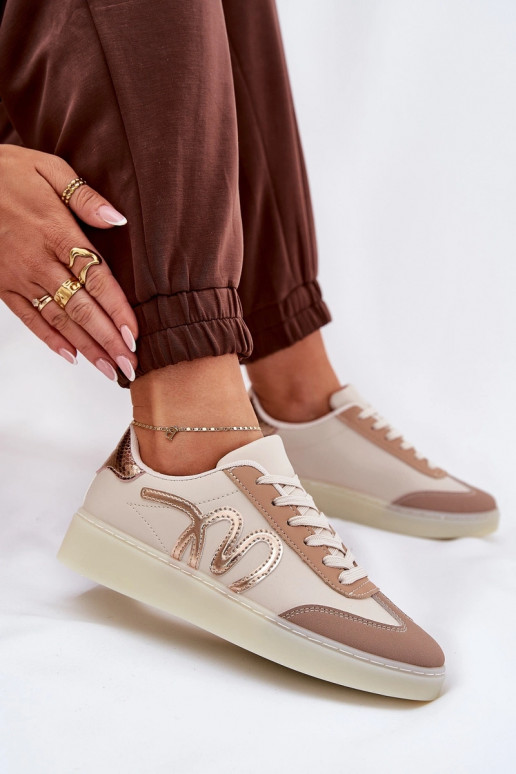  tenisky  z ekologické kůže béžové Iladira