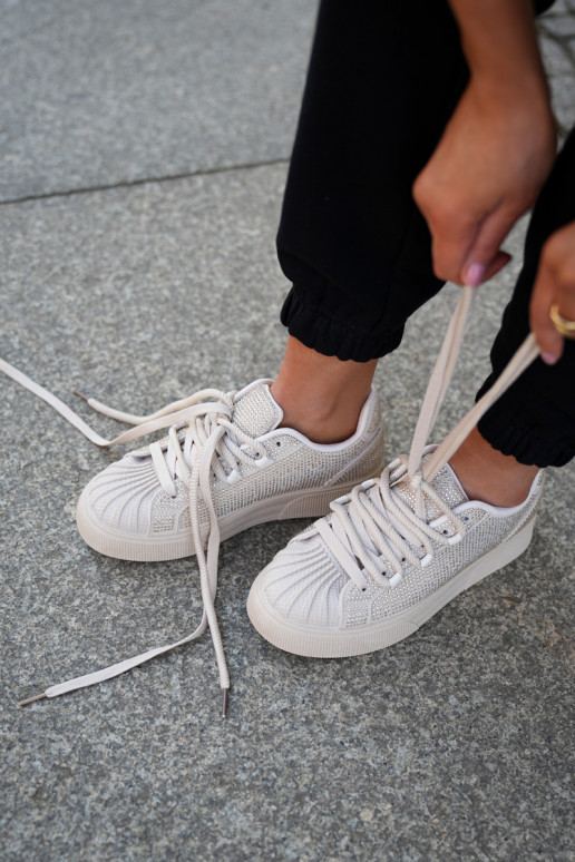 Tenisky   s platformou béžové Eanneth