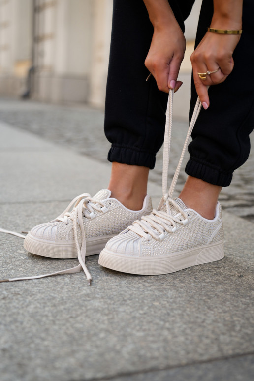 Tenisky   s platformou béžové Eanneth