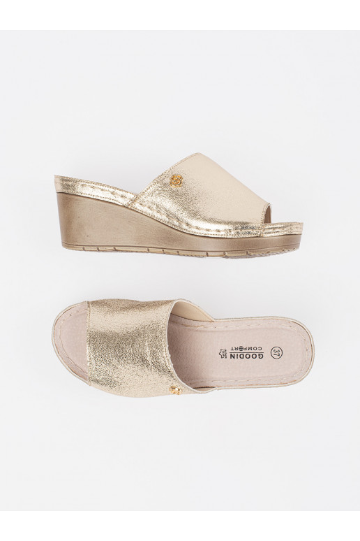 zlaté barvy Pantofle   zlaté barvy Pantofle