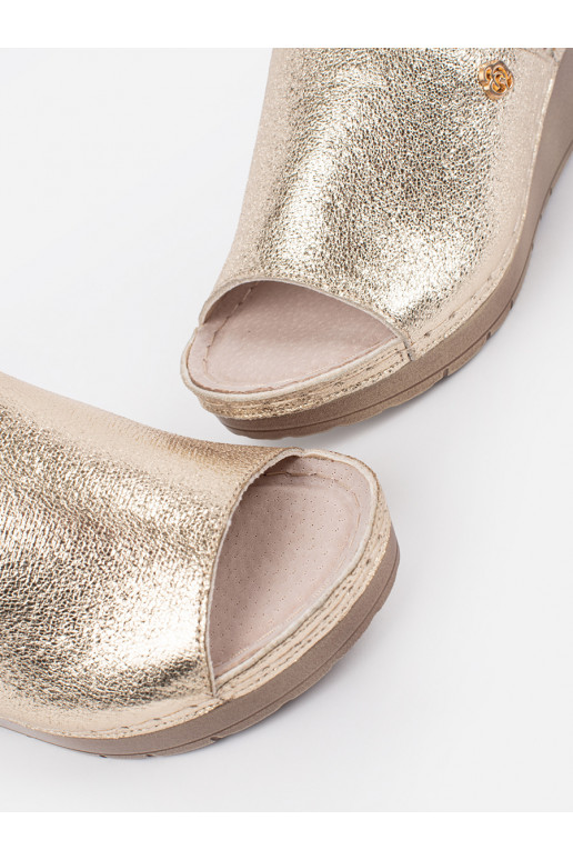 zlaté barvy Pantofle   zlaté barvy Pantofle