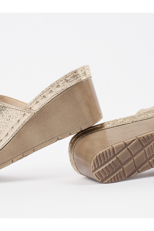 zlaté barvy Pantofle   zlaté barvy Pantofle