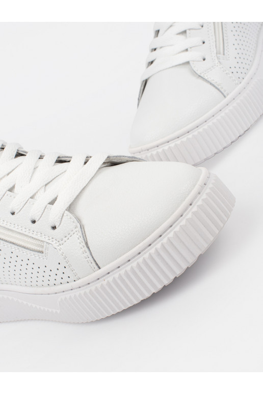 bílé Tenisky s platformou 