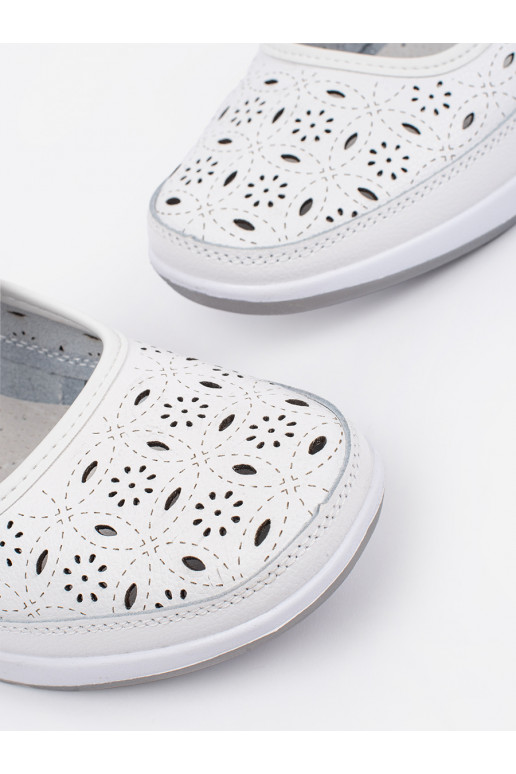 prolamovaný vzor sandály  bílé prolamovaný vzor sandály  bílé