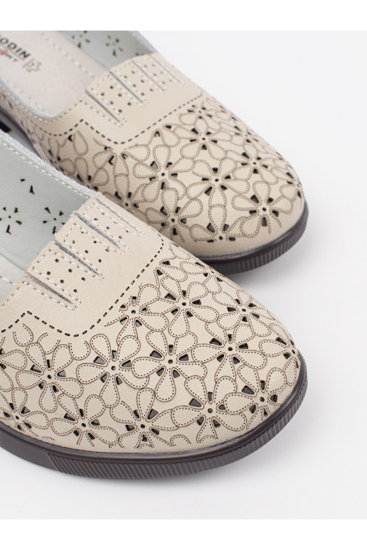 béžové dziurkowane sandály  béžové dziurkowane sandály