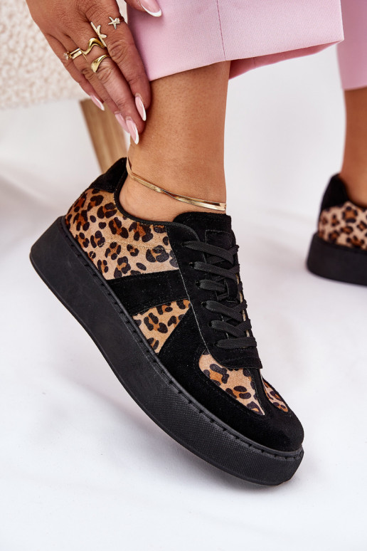 Tenisky  a vzory s platformou Černé Nativira