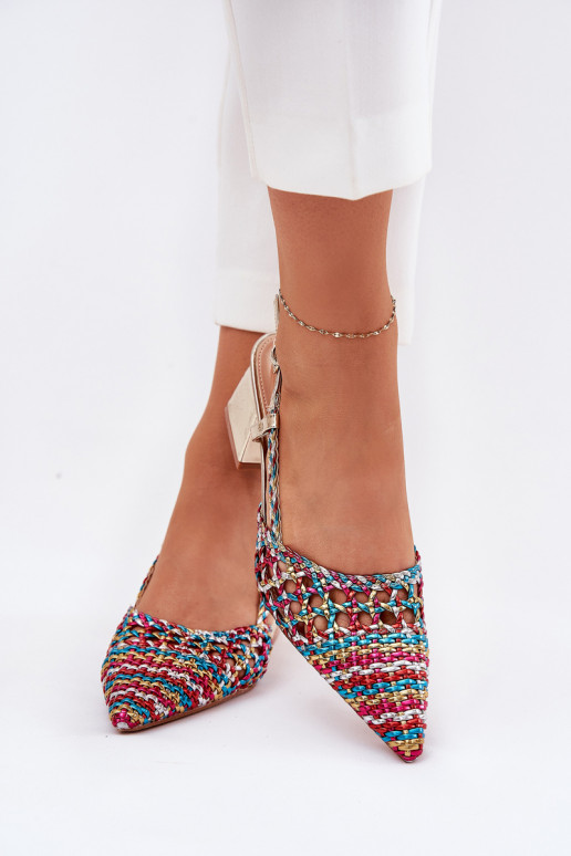 Žabky s podpatky  I Szpiczastymi Noskami různé barvy Resterri Žabky s podpatky  I Szpiczastymi Noskami různé barvy Resterri