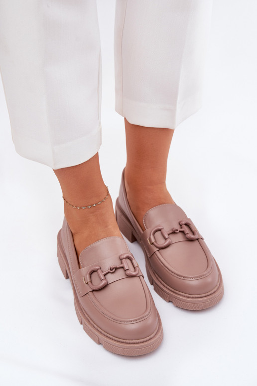 Dámské mokasíny Eko   Detalem khaki Seftass Dámské mokasíny Eko   Detalem khaki Seftass