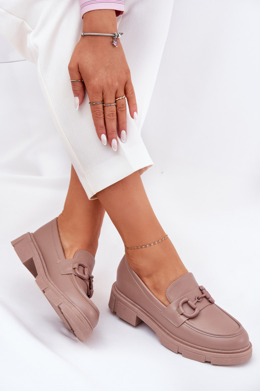 Dámské mokasíny Eko   Detalem khaki Seftass Dámské mokasíny Eko   Detalem khaki Seftass