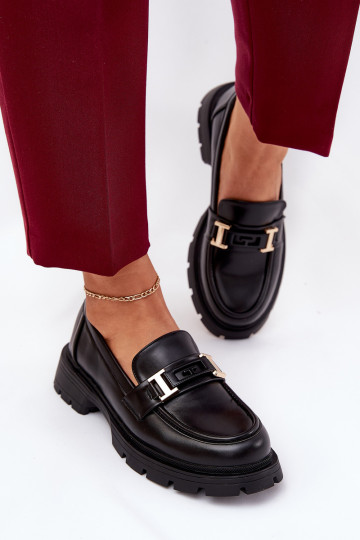 Dámské mokasíny z ekologické kůže Černé Lomnela 2