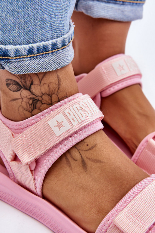  Sportovní styl Žabky Big Star LL274729 růžová