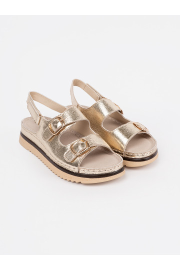 zlaté barvy sandály ze mi elementami 2