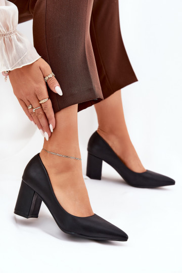 Boty na vysokém podpatku Ze Szpiczastym Noskiem Černé Deonira