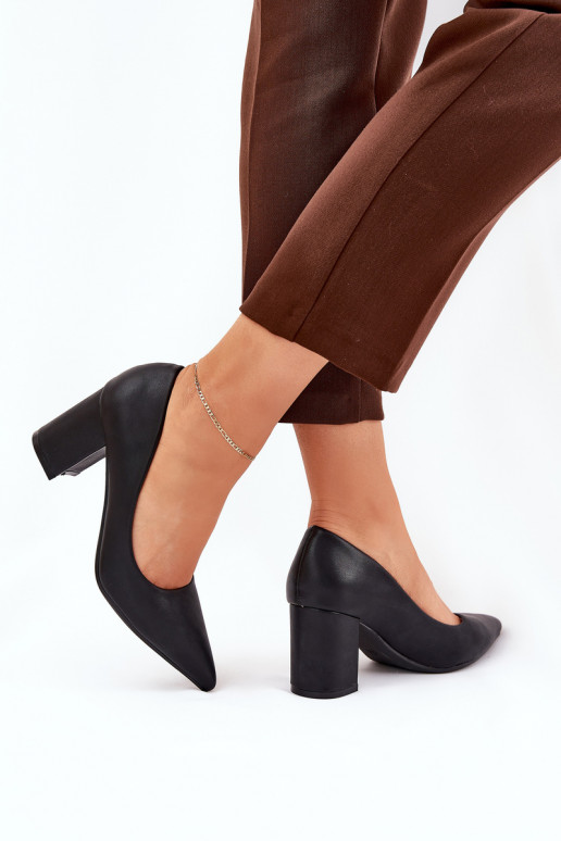 Boty na vysokém podpatku Ze Szpiczastym Noskiem Černé Deonira