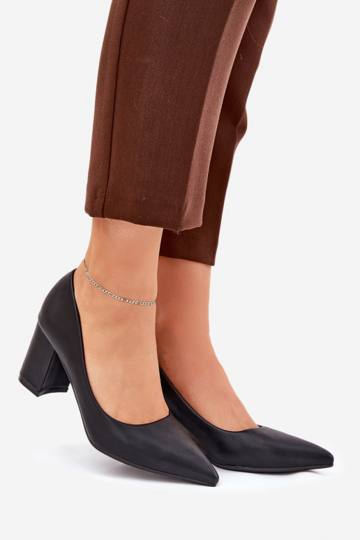 Boty na vysokém podpatku Ze Szpiczastym Noskiem Černé Deonira