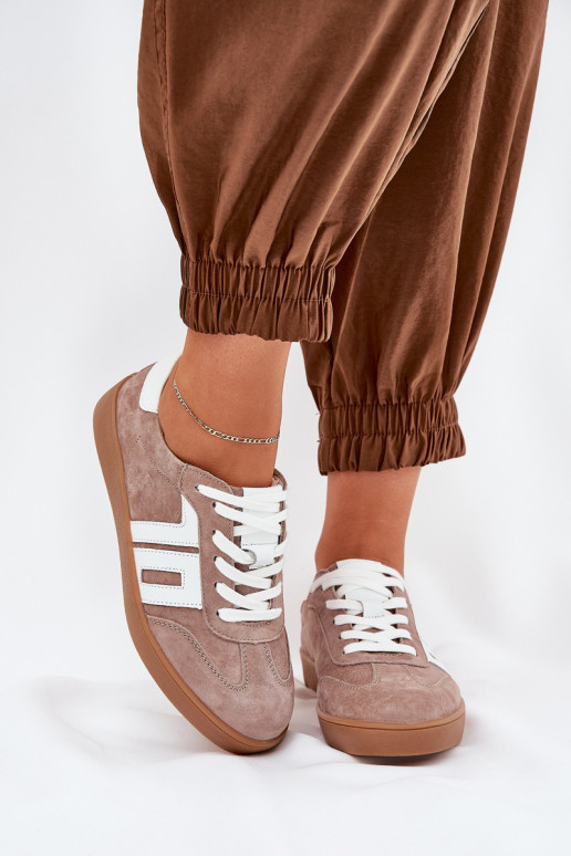 Tenisky tenisky ze semiše Vinceza 79517 béžové Tenisky tenisky ze semiše Vinceza 79517 béžové