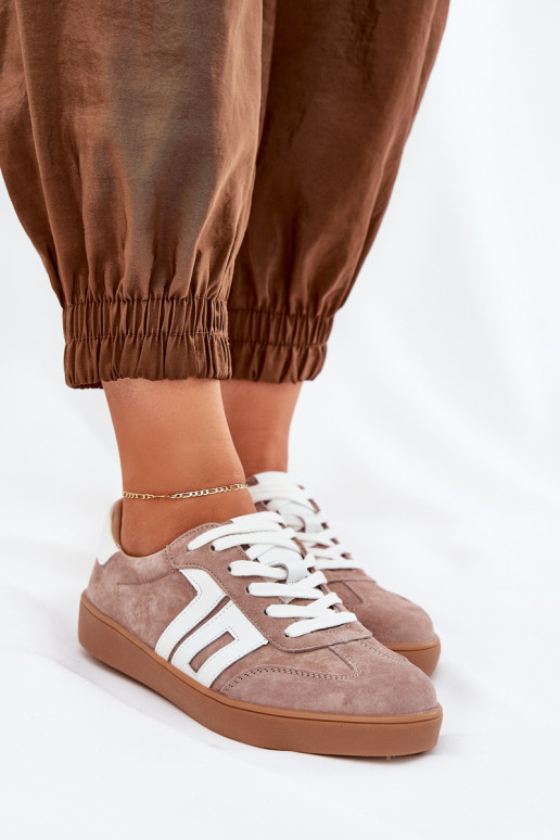 Tenisky tenisky ze semiše Vinceza 79517 béžové Tenisky tenisky ze semiše Vinceza 79517 béžové